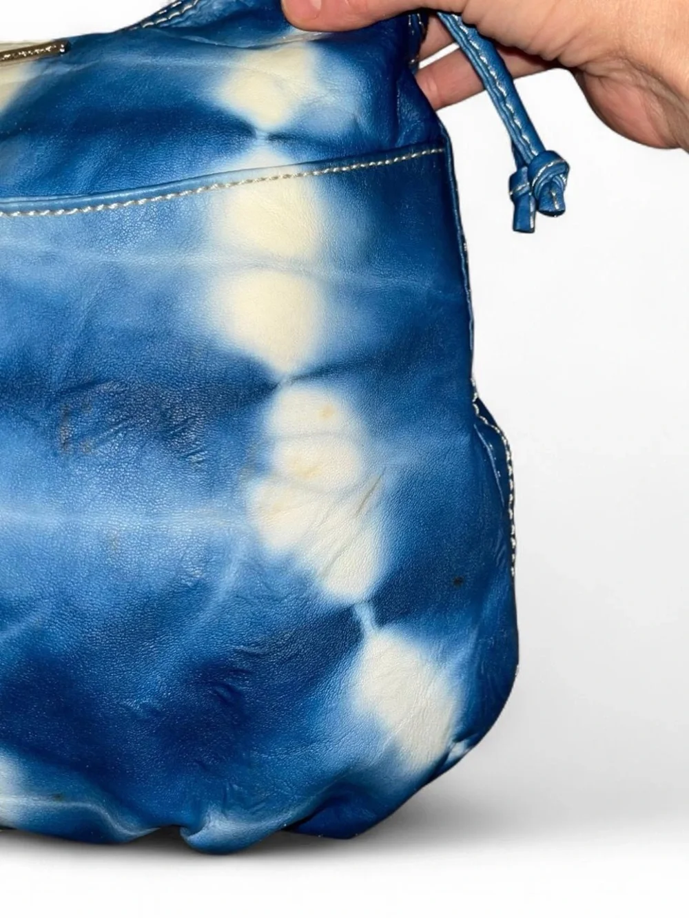 Y2K Rare Red by Marc Ecko Shibori Tie-Dye Hobo Bag